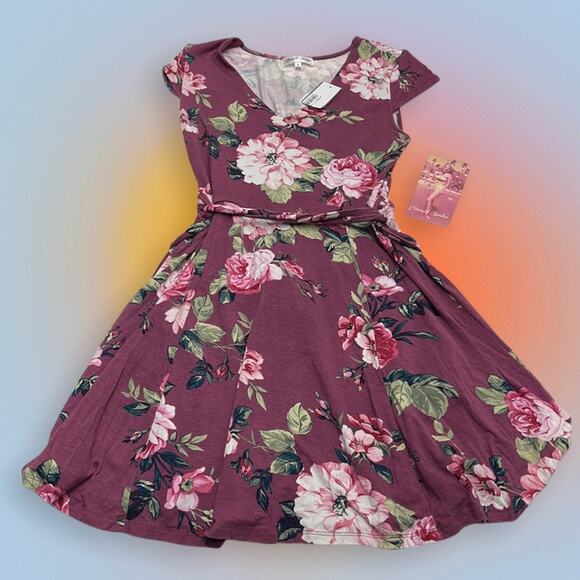 EMERALD SUNDAE Women’s Small Floral Dress - Picture 1 of 6